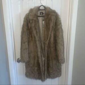 Faux fur coat